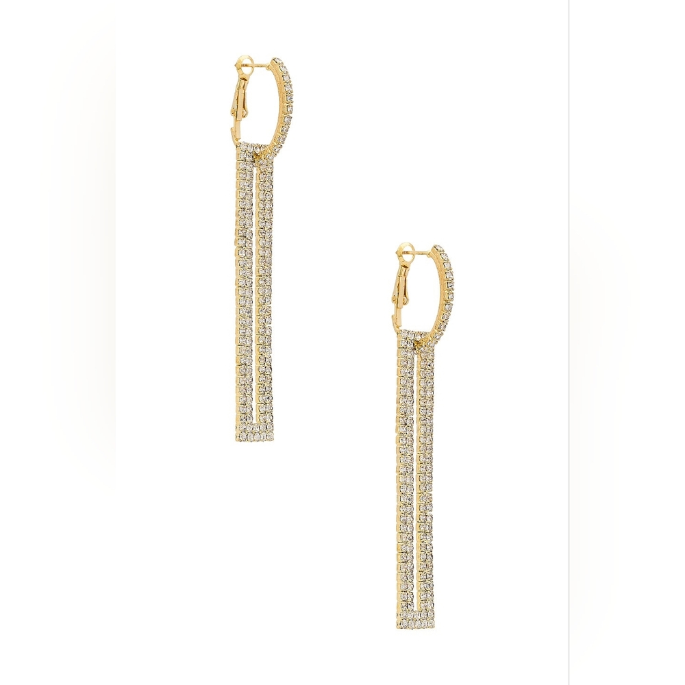 Amber Sceats Crystal Bar Earrings - Picture 1 of 6